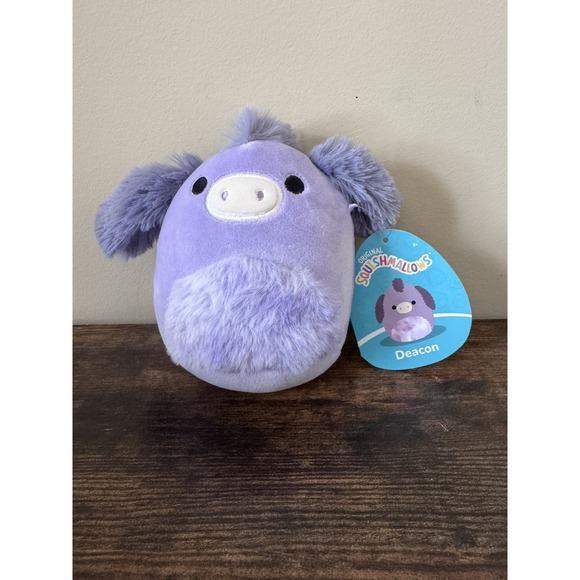 Squishmallows Other - Squishmallows Deacon The Purple Donkey 5" Plush Toy 2024 Jazwares NEW WITH TAGS